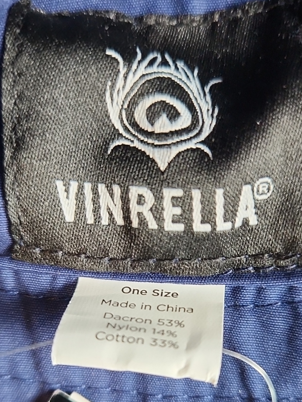 NWT Vinrella Matte Navy Rain & Sun Hat – Adjustable Belt Buckle, Wide Brim - Picture 5 of 5